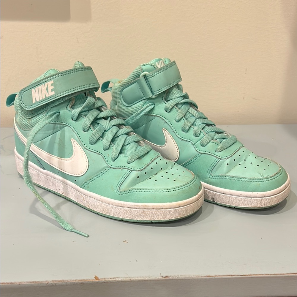 Nike Mint Green High-Top Sneakers